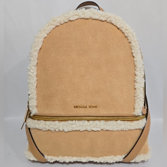 Michael Michael Kors Rhea Peanut MD Zipper Leather Backpack main image 10